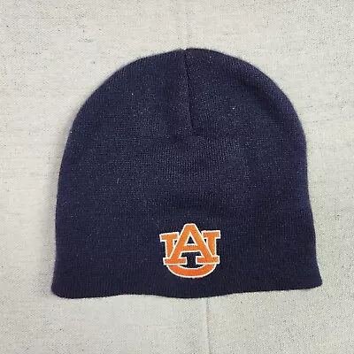 Auburn Tigers Cap Men One Size Blue Orange Embroidered Beanie • $8.48