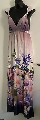$25 • Buy Ladies Forever New Maxi Dress Floral Design Size 10