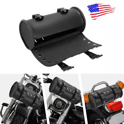 Motorcycle Front Fork Tool Bag Pouch PU For Kawasaki Vulcan 500 S 650 Vulcan S • $15.57