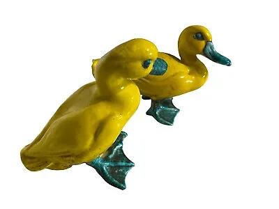 Vintage Pair Colorful Majolica Made In Italy Duck • $80