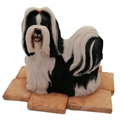 £22.95 • Buy Shih Tzu Dog Figurine Ornament Sherratt & Simpson Black & White Fathers Day Gift