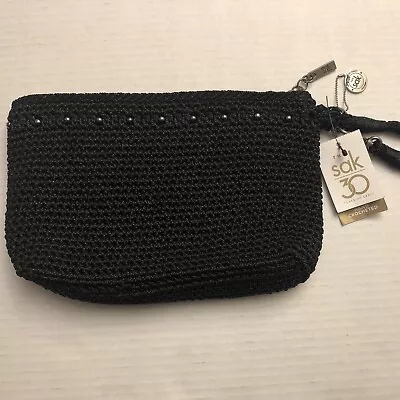 $54.48 • Buy The Sak Crochet Handbag/ Wristlet NWT Black