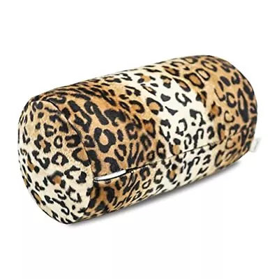 Leopard Microbead Neck Pillows Squishy Cylinder Bean Bag 12x7 1 Pack 12x7 Inch • $40.79