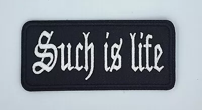 Such Is Life Australia White On Black Harley Davidson Biker Patch Iron / Sew On  • $8.03