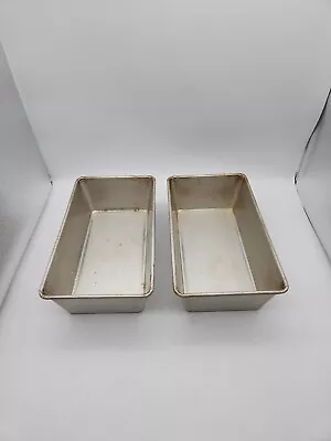 2 Vintage Mirro Aluminum Bread Loaf/Meatloaf Baking Pans 9  X 5 N 5030M • $21.98