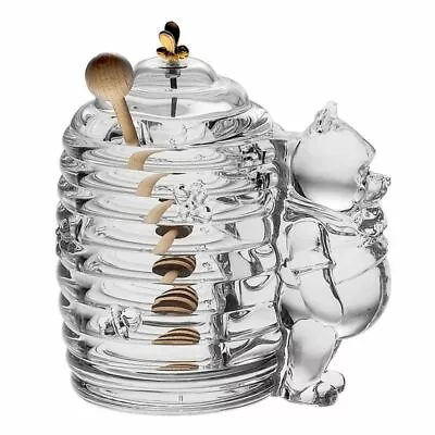 New Bohemian Crystal Honey Bowl Winnie The Pooh Bear %sale% • $69.99