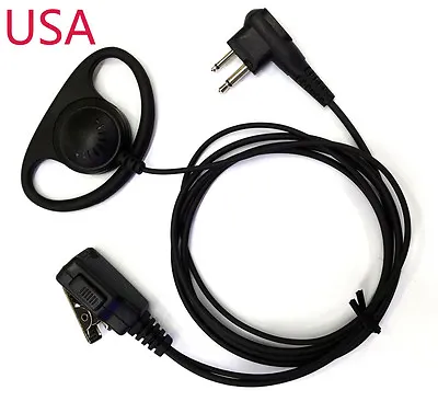 D Earphone Earpiece Headset Mic For Motorola Radio Security 2 Pin Walkie Talkie • $9.90