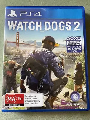 Watch Dogs 2 Playstation 4 Game PS4 Ubisoft 065 • $22