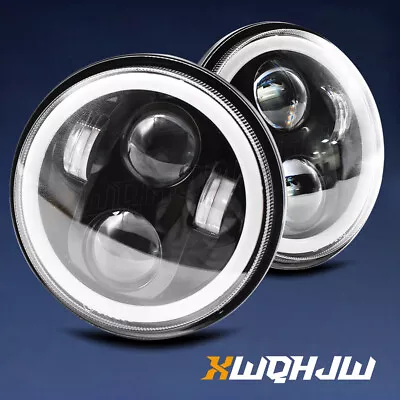 2PCS 5 3/4  5.75 Inch Round LED Headlights Halo Fits Buick Riviera 1963-1974 • $143.30