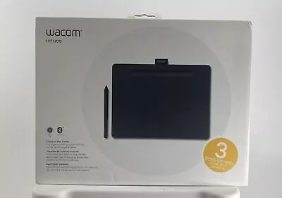 Wacom Intuos Bluetooth Graphic Tablet - Black - CTL6100WLK0 • $59