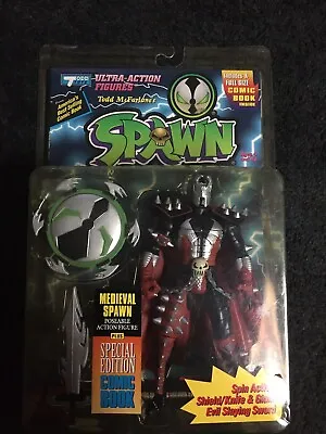 Spawn Series 1 Medieval Spawn Black Variant 1994 Todd Toys • $15.99