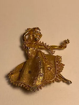 Hermes 1960 Spanish Dancer Pin New Orleans Mardi Gras Krewe Favor	Mgs1346						 • $129.99