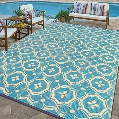  Reversible Mats - Outdoor Rugs For Patio Clearance 5'x8' Plastic Straw Rug    • $36.59