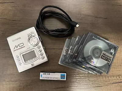 Aiwa AM-F70 Minidisc Player/Recorder - Tested/Working - 5 Blank Discs. • $119.99