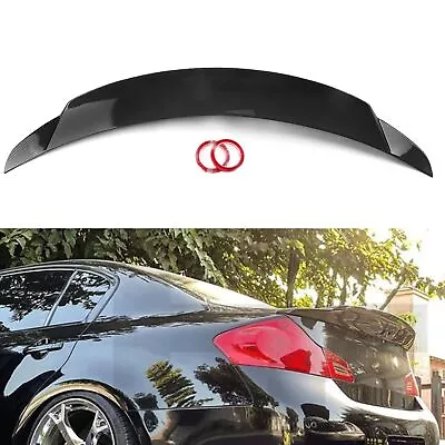 For INFINITI G35/G37/G25/Q40 SEDAN Carbon Fiber Style Rear Trunk Spoiler Wing • $108.50