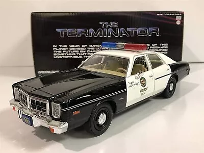 1977 Dodge Monaco Police Car The Terminator Movie 1/24 Diecast Greenlight 84101 • $39.99