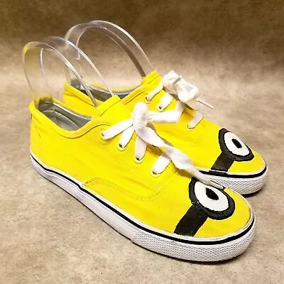 Joe Boxer Boys Rewind 10839 Size 3 Yellow Fabric Lace Up Casual Sneakers • $14.99
