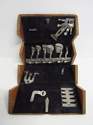 Antique Singer Sewing Machine Oak Puzzle Box W/Many Attachments - GUC • £32.13