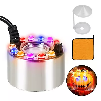 Halloween Mist Maker With Pumpkin Halloween Cauldron Mister 12 LED Pumpkin ... • $24.43