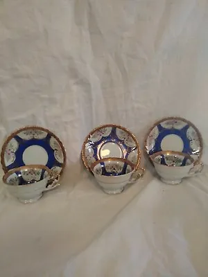 Vintage Ucagco China Set Of 3 Tea Cups & Saucers Excellent Condition • $35