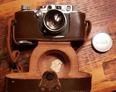 Leica IIIB  LTM M39 Camera W/ Uncoated Summitar 50mm 2.0.  Photographer Owned • $625