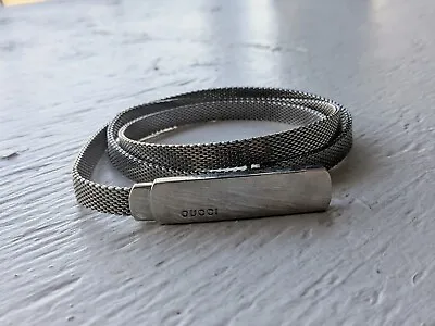 Gucci Silver Mesh Belt Vintage  • $250