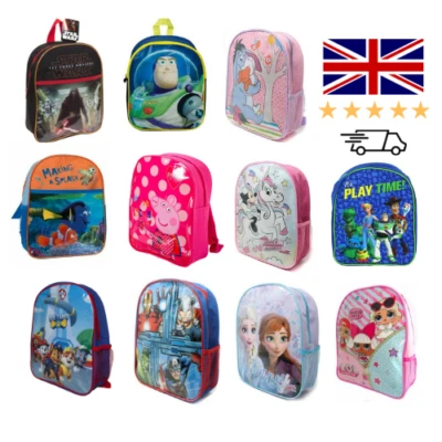 £4.99 • Buy Boys Girls Kids Character Backpack Junior Toddlers Character School Lunch Bag