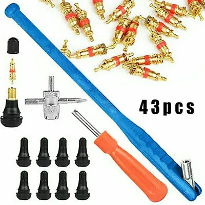 43pcs/Kit Valve Stem Installation Remover Repair Tool Puller Car Tire Plug Core • $8.99