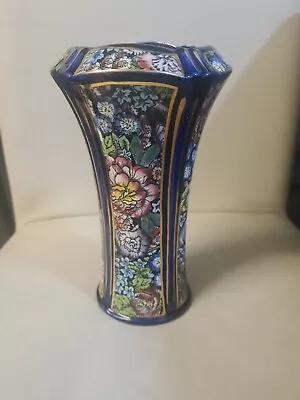 A Unique And Rare Mason's Ironstone Decoupage Vase Hand Painted • £49