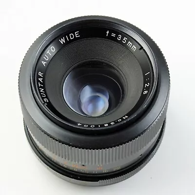 Suntar 35mm F/2.8 Wide-Angle Lens M42 Screw Mount  - Parts/Repair • $11.99