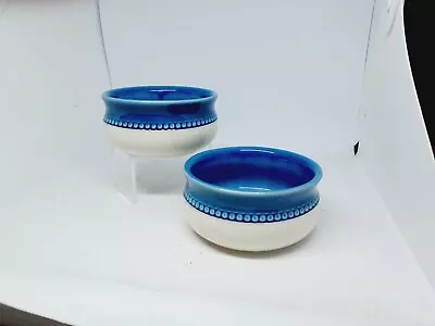 Australian Pottery - Bendigo Blue And White Soup Bowls • $35