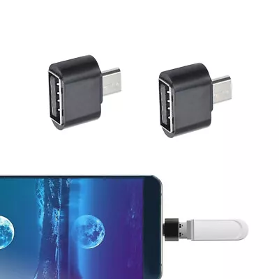 2Pcs For Android Converter Micro USB B Male To USB 2.0 A Female OTG Adapter-Kit • $1.30