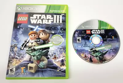 LEGO Star Wars III: The Clone Wars (Microsoft Xbox 360 2011) Tested • $7.95