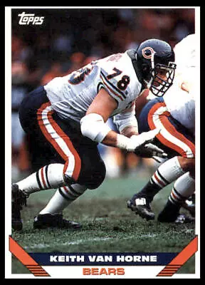 1993 Topps #657 Keith Van Horne Chicago Bears Football Card • $1.59