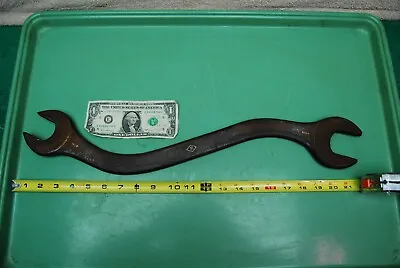 Vintage Williams Heavy Mechanics S Shaped Handle Open Wrench 1 5/8   22  Length • $30