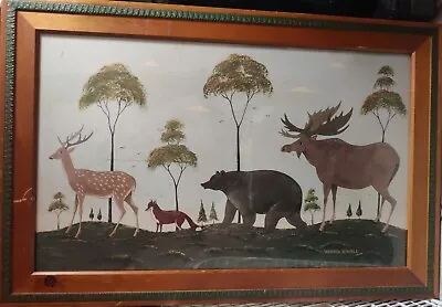 $150 • Buy Vintage Warren Kimble Framed Print 32.5 X21.5 