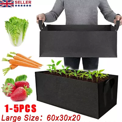 1-10PCS Fabric Plant Grow Bag Garden Flower Vegetable Tomato Potato Planter Pot • £5.99