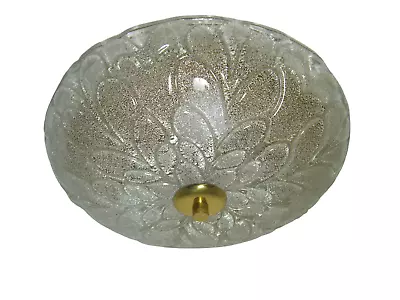 Art Deco Mid Century Modern Murano Glass Art Ceiling Light Flush Mount Vintage • $1575