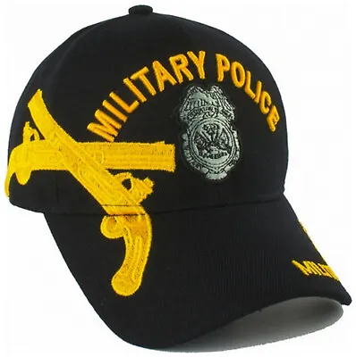 US ARMY Military Police Baseball Cap Black Military Hat With Emblem For Men Gift • $13.95