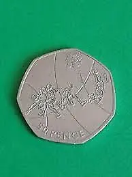 Olympic 50p London 2012 Basketball Fifty Pence Circulated • £3.69