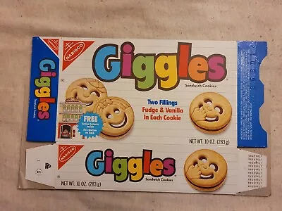 VINTAGE 1987 NABISCO BOX GIGGLES SANDWICH COOKIES  Fire Station RARE • $320