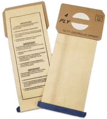 $19.75 • Buy 24 Aerus Electrolux Style U Replacement 4 PLY Vacuum Bags Fits ProTeam Upright