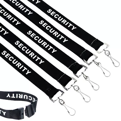 5 Pack SECURITY Guard Lanyards With Hook For ID Badge & Keys - Breakaway Clasp • $15.99