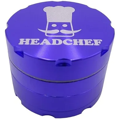 Headchef Razor 4 Piece Grinder Metal Herb And Tobacco Grinder Purple 40mm • £13.99