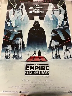 Star Wars The Empire Strikes Back 40th Movie POSTER 24x36  Inches- 631 • $21.98