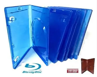 BLU-RAY Disk Cases *Select 1 2 Or 3 Disk Capacity* (and HDDVD Cases!) 3-Pack • $4.79