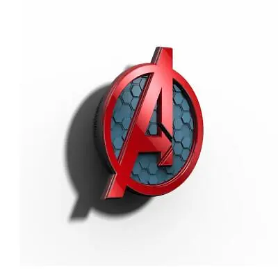 Marvel The Avengers A Logo Light 3D FX Deco Led Night Light Wall Mounted Design • £43.19