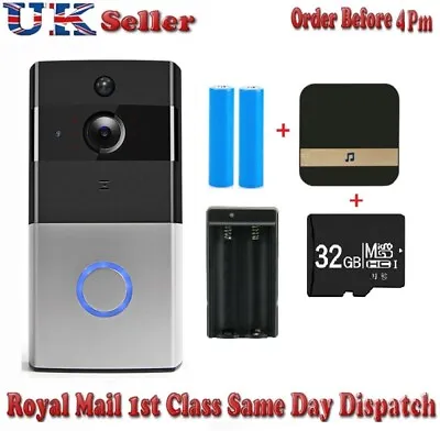 £54.99 • Buy Ring Video Doorbell Camera Wireless WiFi Security Phone Bell Intercom 720P HD UK
