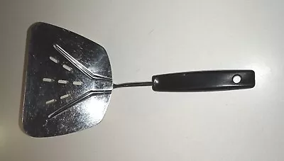 Vtg Foley Wide Slotted Stainless Steel Curved Spatula 10  Used. • $14