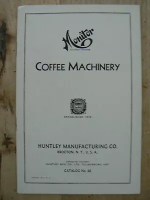 Monitor Coffee Machinery Catalog #66 Roasters • $10